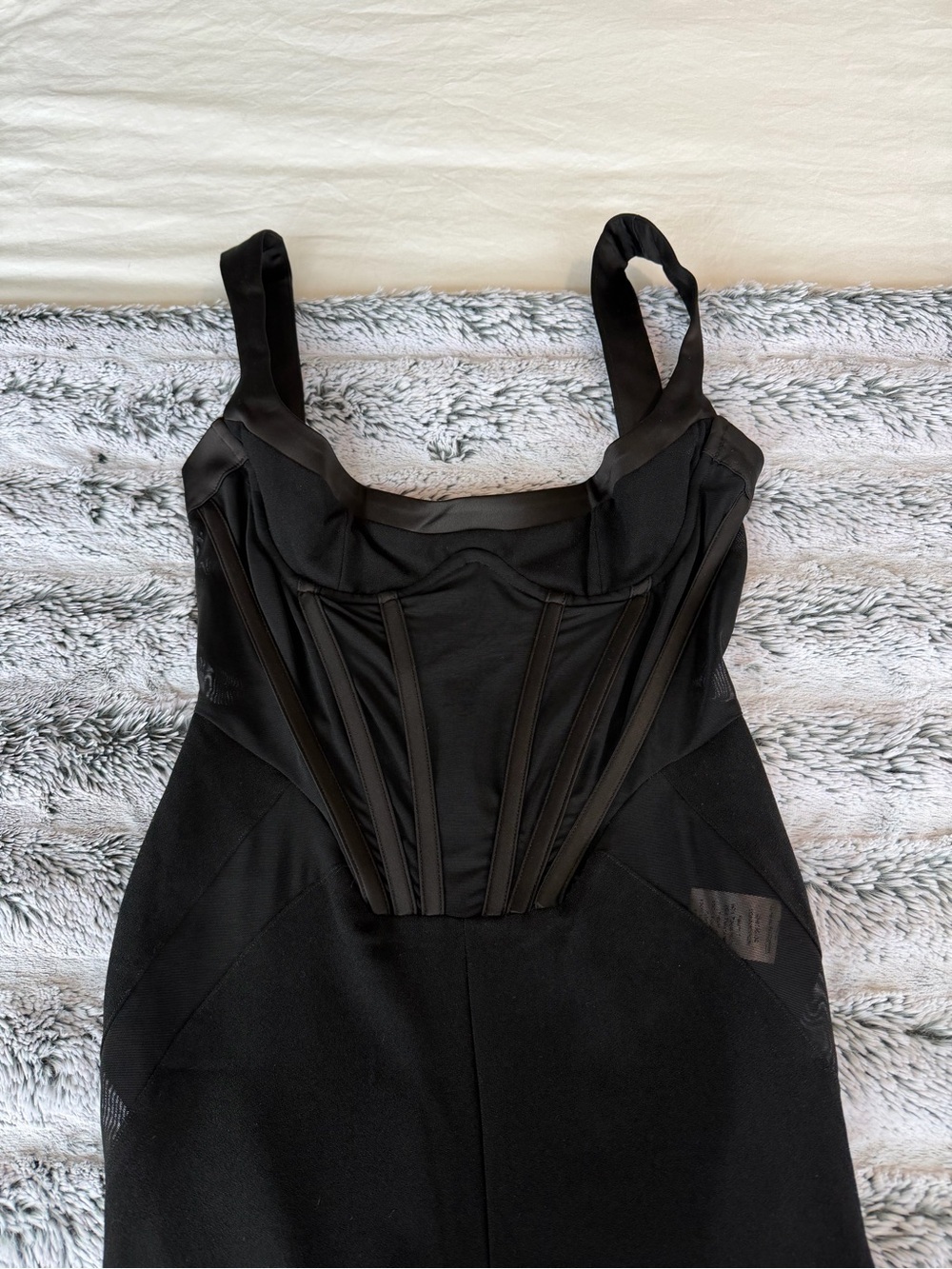House of CB Mylene Black Corset Jumpsuit - Picture 8 of 9